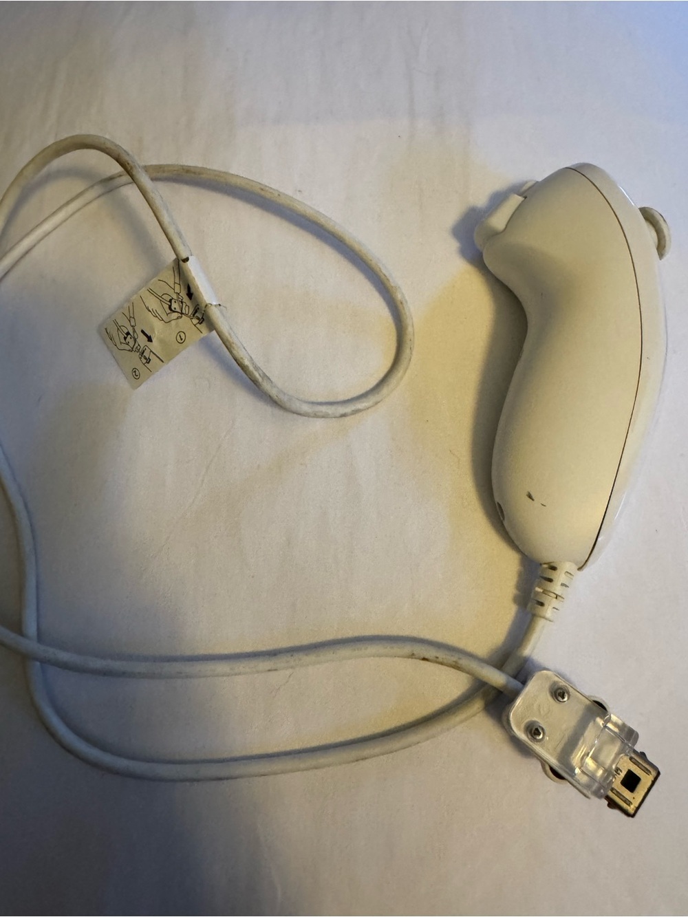 Nintendo Wii Nunchuk Controller White Tested Working
